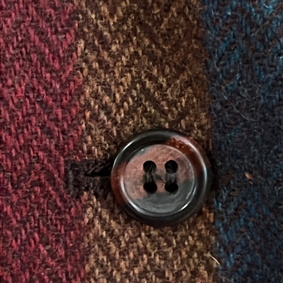 Swingles Vtg 70’s cropped blazer, wool. herringbone striped pattern - Picture 7 of 12